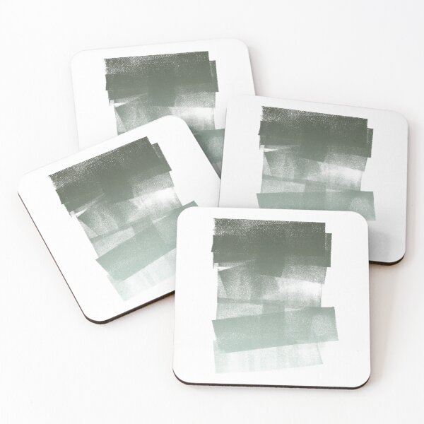 Item preview, Swatch Sample Textured Monoprint - Pine to Mint Gradient designed and sold by Irene Estelle.
