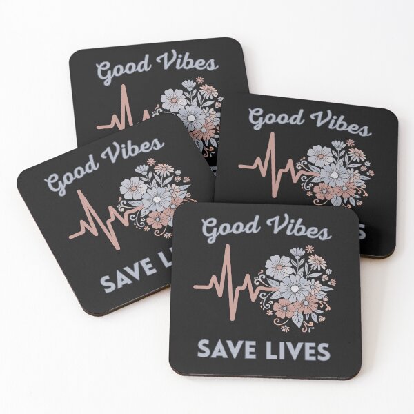 Item preview,  Retro Nurse Good Vibes Save Lives – Groovy Floral Nursing Heart & Professional Art designed and sold by Gadget80.