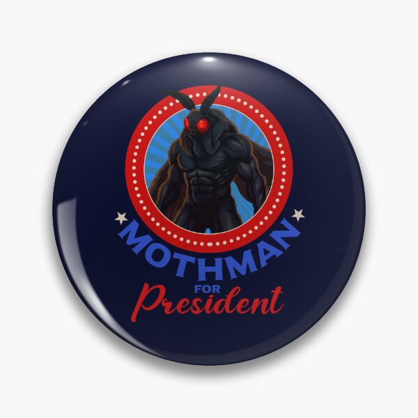 Item preview, Mothman for President Cryptid Election Campaign Retro Style designed and sold by LinaValearte.