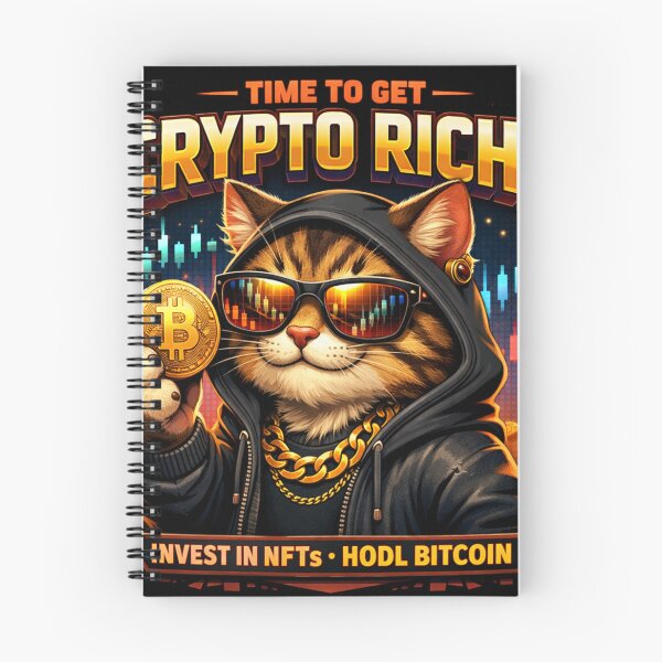Item preview, Cool Crypto Cat: Bitcoin & NFT Investor Aesthetic designed and sold by Israelfjds.