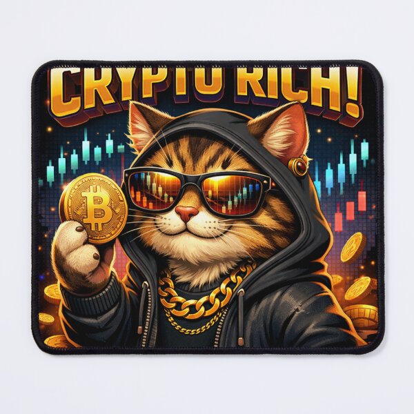 Item preview, Cool Crypto Cat: Bitcoin & NFT Investor Aesthetic designed and sold by Israelfjds.