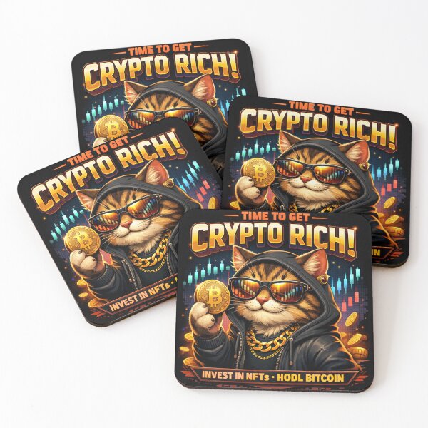 Item preview, Cool Crypto Cat: Bitcoin & NFT Investor Aesthetic designed and sold by Israelfjds.