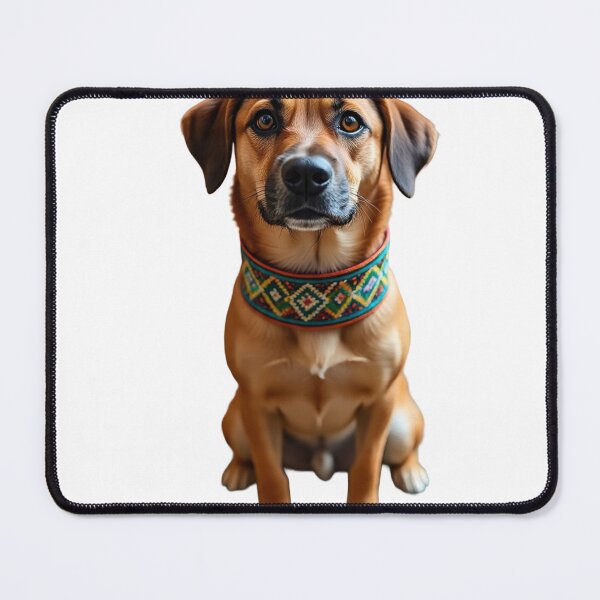 Item preview, Cute Dog with Colorful Tribal Collar designed and sold by Hafcishop.