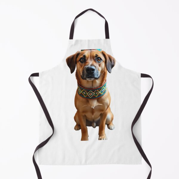Item preview, Cute Dog with Colorful Tribal Collar designed and sold by Hafcishop.