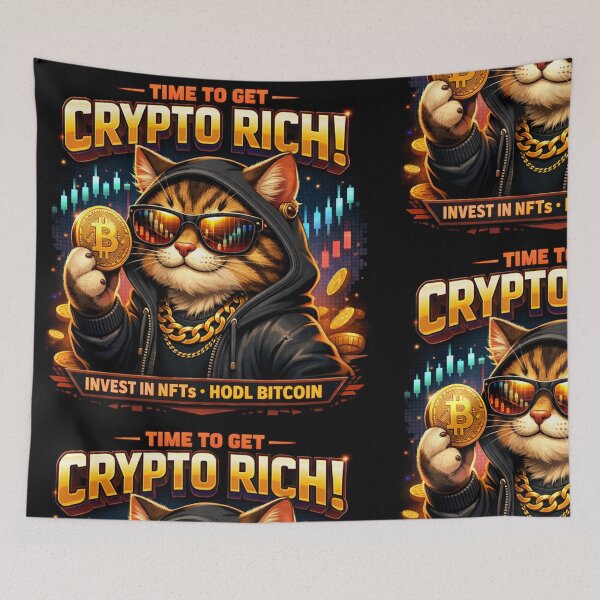 Item preview, Cool Crypto Cat: Bitcoin & NFT Investor Aesthetic designed and sold by Israelfjds.