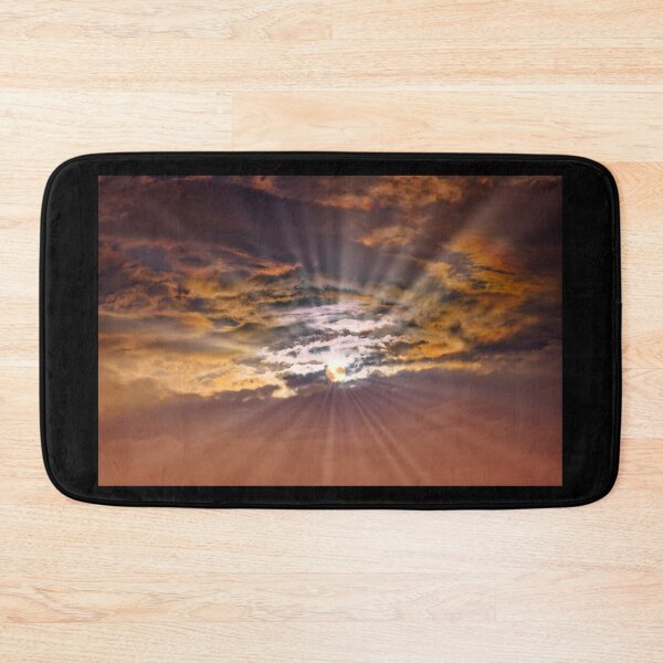 Item preview, Celestial Sunrays - Dramatic Sunset Sky & Golden Light Photography designed and sold by AbulailArt.