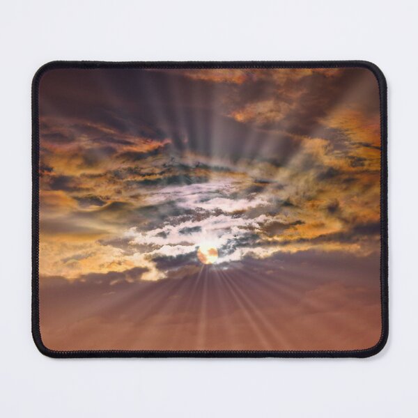 Item preview, Celestial Sunrays - Dramatic Sunset Sky & Golden Light Photography designed and sold by AbulailArt.