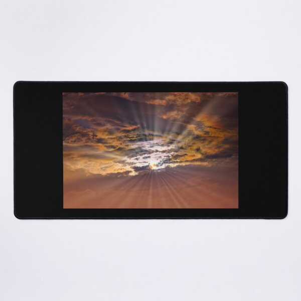Item preview, Celestial Sunrays - Dramatic Sunset Sky & Golden Light Photography designed and sold by AbulailArt.