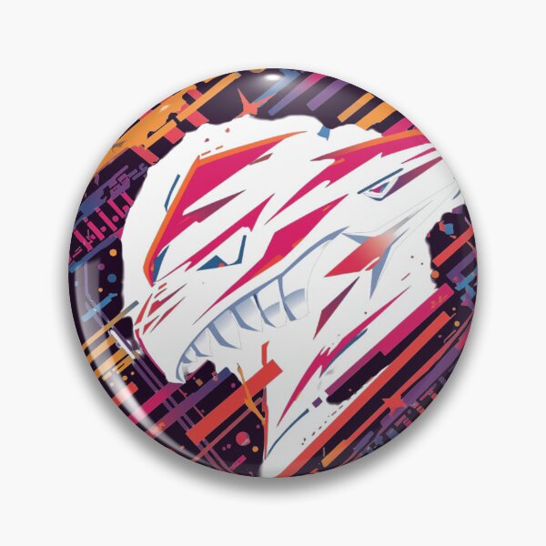 Item preview, Abstract Neon Wolf Head – Geometric Cyberpunk Animal Art Design designed and sold by Kruti Collection.