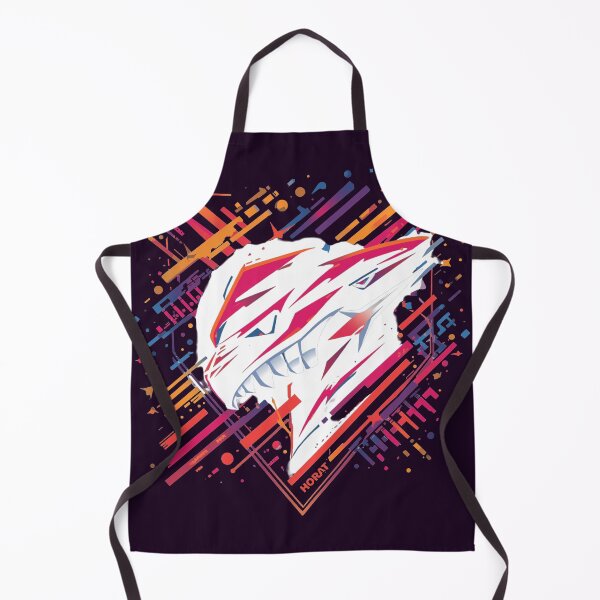 Artikelvorschau, Abstrakter Neon-Wolfskopf – Geometrisches Cyberpunk-Tierkunstdesign entworfen und verkauft von Kruti Collection.
