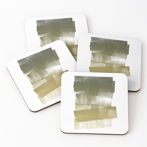 Item preview, Swatch Sample Textured Monoprint - Pine to Saffron Gradient designed and sold by Irene Estelle.