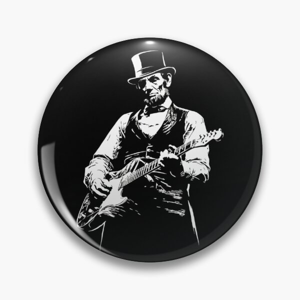 Item preview, Abraham Lincoln Rockstar - Honest Abe Playing Electric Guitar designed and sold by Ali-printshop.
