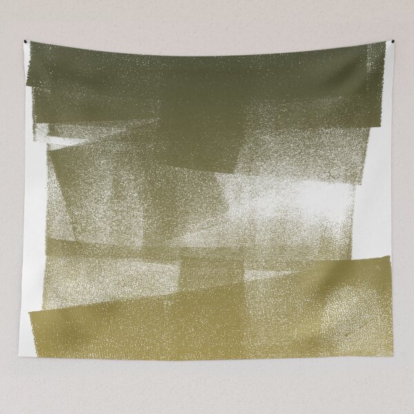 Item preview, Swatch Sample Textured Monoprint - Pine to Saffron Gradient designed and sold by Irene Estelle.