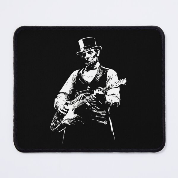 Item preview, Abraham Lincoln Rockstar - Honest Abe Playing Electric Guitar designed and sold by Ali-printshop.