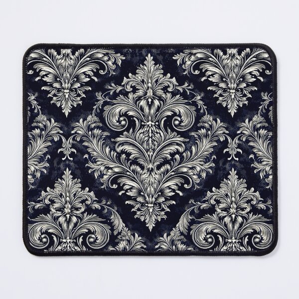 Item preview, Gothic Noir Silver Baroque Damask designed and sold by cabuks.