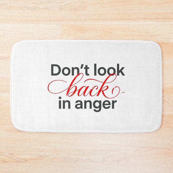 Item preview, Don’t Look Back in Anger – Minimalist Quote Typography Phone Case designed and sold by RonJoshArts.