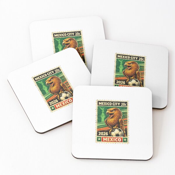 Item preview, Vintage México 2026 - Aztecs of Fútbol Commemorative Stamp designed and sold by RDcollections.