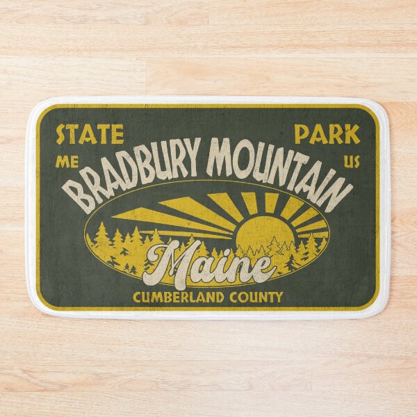 Item preview, Bradbury Mountain State Park, Cumberland County, Maine, badge design designed and sold by Wanderful-roads.