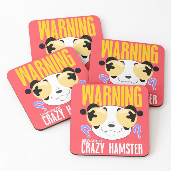 Item preview, Beware of Crazy Hamster ( Actually a Panda) Funny Warning Sign designed and sold by Crumbs with Friends.
