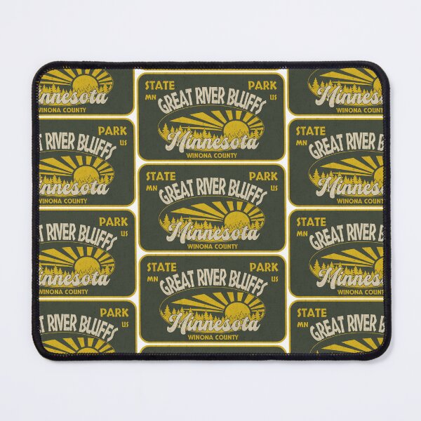 Item preview, Great River Bluffs State Park, Winona County, Minnesota, badge design designed and sold by Wanderful-roads.