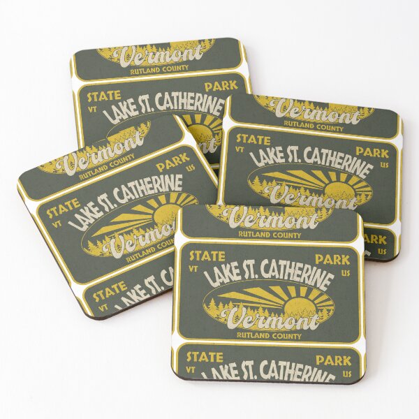 Item preview, Lake St. Catherine State Park, Rutland County, Vermont, badge design designed and sold by Wanderful-roads.