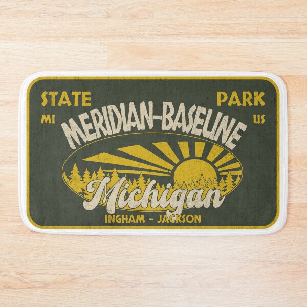 Item preview, Meridian-Baseline State Park, Ingham - Jackson, Michigan, badge design designed and sold by Wanderful-roads.