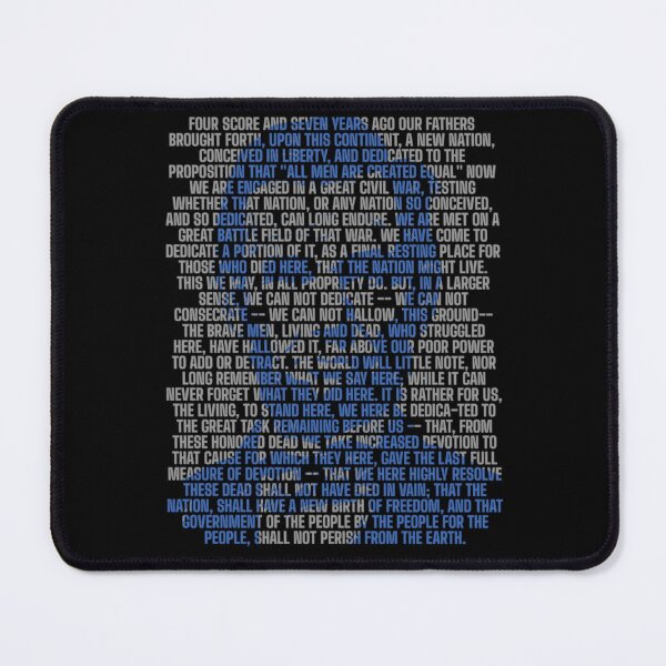 Item preview, Gettysburg Address Full Text - Abraham Lincoln USA Typography designed and sold by Ali-printshop.
