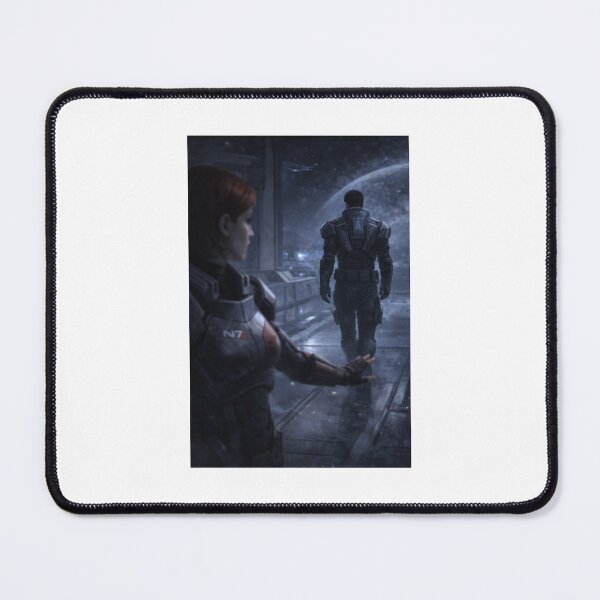 Item preview, “The Walk Away” – Mass Effect Inspired Shepard & Kaidan Emotional Art Print designed and sold by Echoes of the Void .