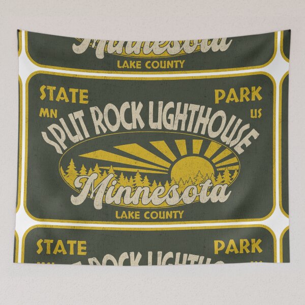 Item preview, Split Rock Lighthouse State Park, Lake County, Minnesota, badge design designed and sold by Wanderful-roads.