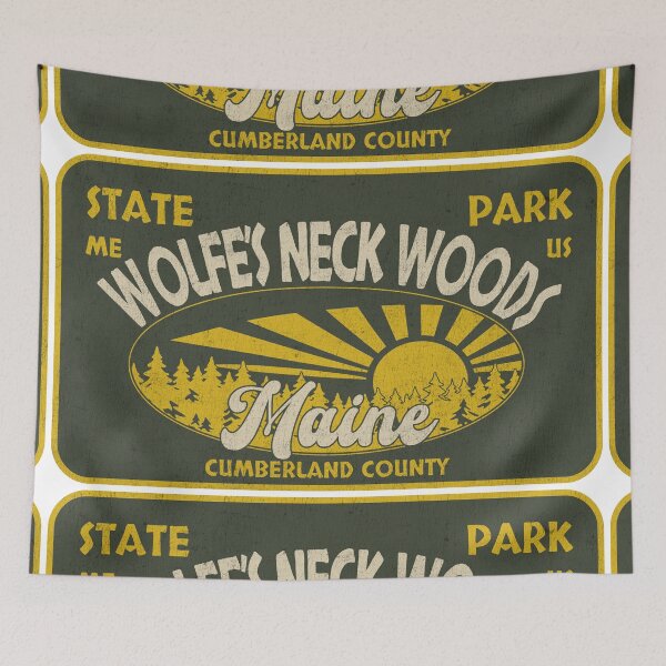 Item preview, Wolfe's Neck Woods State Park, Cumberland County, Maine, badge design designed and sold by Wanderful-roads.
