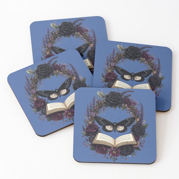 Item preview, Books, Blooms, and Black Wings designed and sold by TripleMoonCrafts.