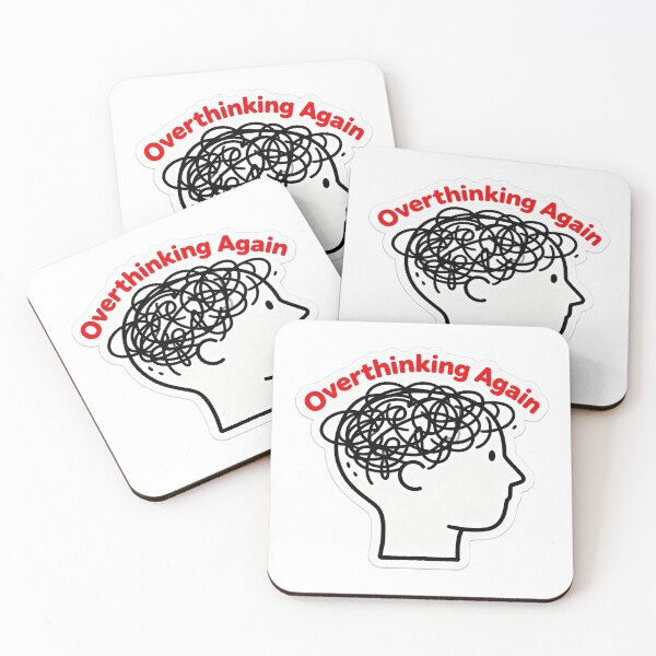 Item preview, Overthinking Mind – Minimalist Head Doodle Anxiety Design designed and sold by Modefissi.