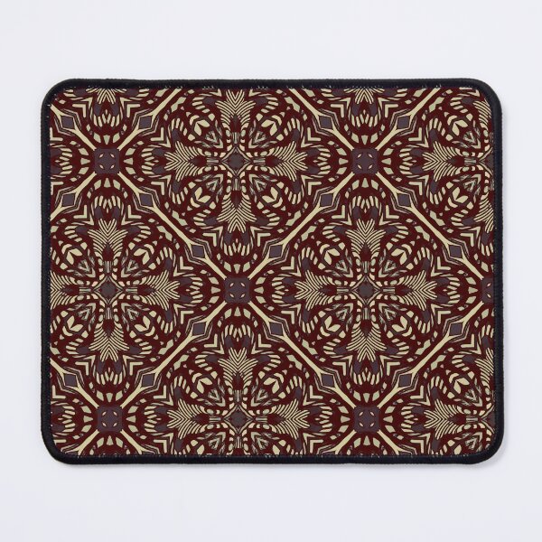 Item preview, golden and brown blocks repeating pattern designed and sold by ffein.
