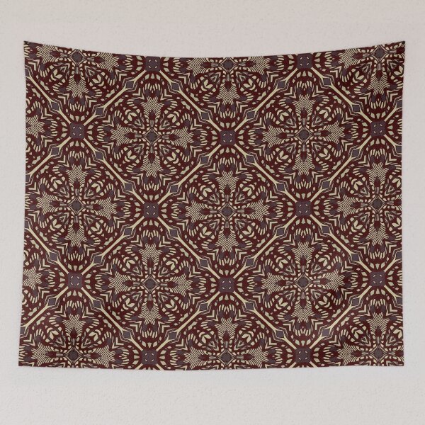 Item preview, golden and brown blocks repeating pattern designed and sold by ffein.