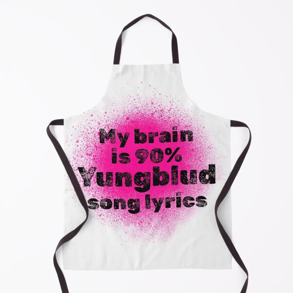 Item preview, My brain is 90% YUNGBLUD song lyrics designed and sold by bruise+blush.