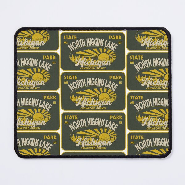 Item preview, North Higgins Lake State Park, Crawford County, Michigan, badge design designed and sold by Wanderful-roads.