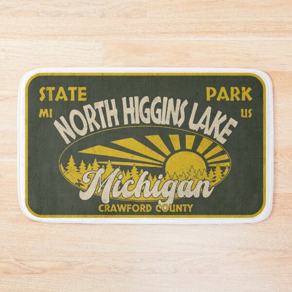 Item preview, North Higgins Lake State Park, Crawford County, Michigan, badge design designed and sold by Wanderful-roads.