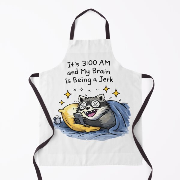 Item preview, 3AM Anxiety Raccoon Meme – My Brain Is Being A Jerk Funny Trash Panda designed and sold by Region.