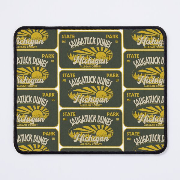 Item preview, Saugatuck Dunes State Park, Allegan County, Michigan, badge design designed and sold by Wanderful-roads.