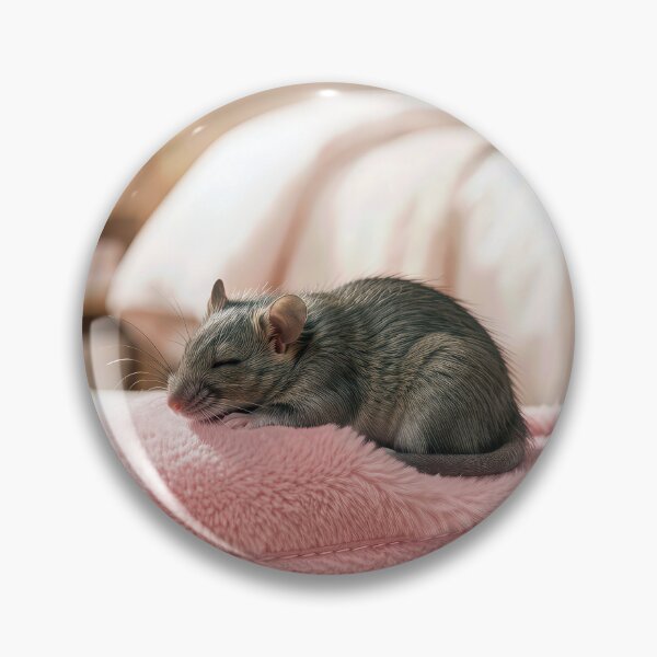 Item preview, Gray Mouse on a Pink Bedroom Slipper designed and sold by Maria Dryfhout.