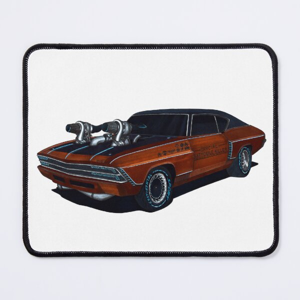 Item preview, Exclusive drawing american muscle car brown Chevy Chevelle SS V8 Twin Turbo designed and sold by Cars23.