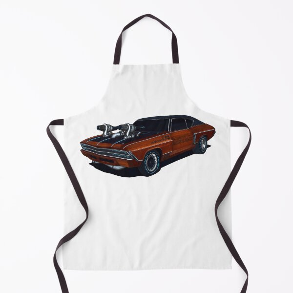 Item preview, Exclusive drawing american muscle car brown Chevy Chevelle SS V8 Twin Turbo designed and sold by Cars23.