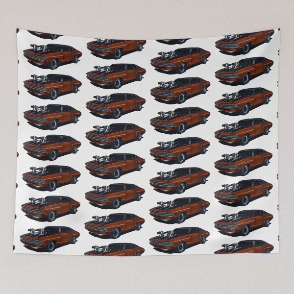 Item preview, Exclusive drawing american muscle car brown Chevy Chevelle SS V8 Twin Turbo designed and sold by Cars23.
