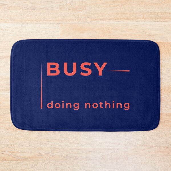 Item preview, Busy doing nothing – minimalist typography design in red designed and sold by unique art and design.