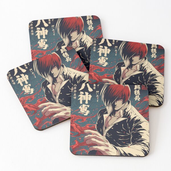 Item preview, Iori  Duotone Vintage Poster  designed and sold by AnimeArsenalPrints.