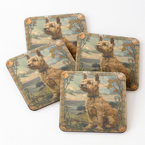Item preview, Art nouveau Cairn terrier designed and sold by MendaciousMina.