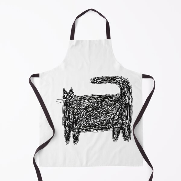 Item preview, Crazy Eyes Doodle Cat Shirt – Cats & Vibes designed and sold by PhokaPhokich.