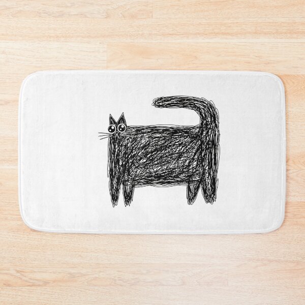 Item preview, Crazy Eyes Doodle Cat Shirt – Cats & Vibes designed and sold by PhokaPhokich.