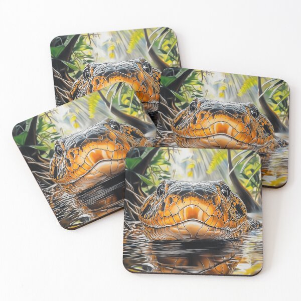 Item preview, Anaconda in Jungle Water designed and sold by PetsArt.