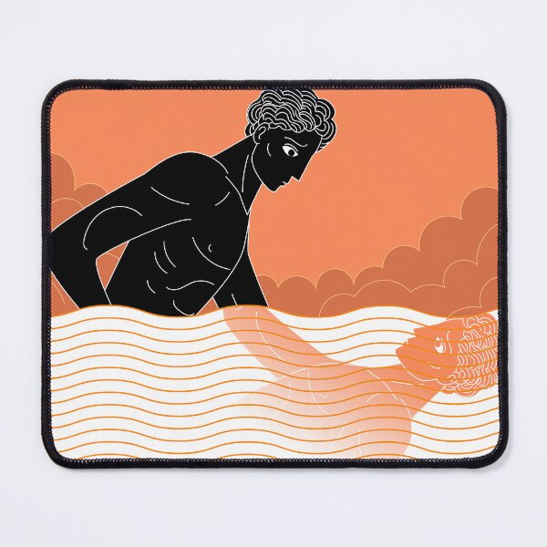 Item preview, narcissus reflection in water greek vase orange style designed and sold by matintheworld ( delcarmat ).